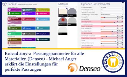2017-NEW EXOCAD TUTORIAL DENSEO 2017-2 -  Passungsparameter für alle Materialien 